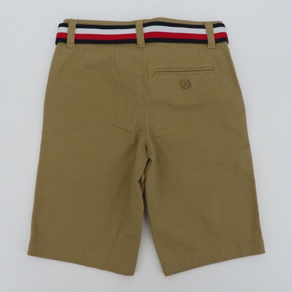 Tommy Hilfiger Boys 8 Tan Chino Shorts 9in Inseam Pockets Belt Loops NEW w/ Tags - Picture 4 of 9